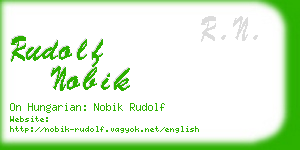 rudolf nobik business card